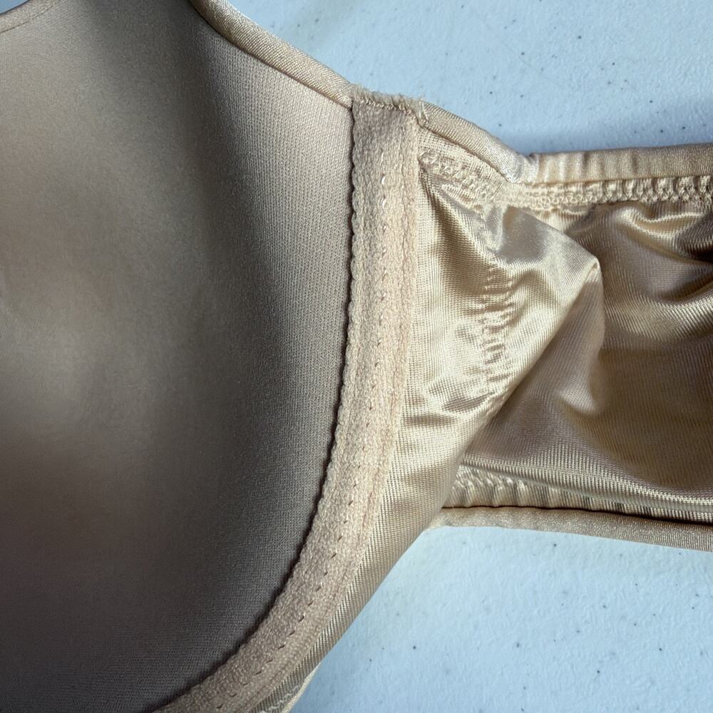 Cacique 46DD Bra Tan Lightly Lined Balconette Underwire convertible Closure New - Picture 6 of 14